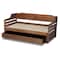 Baxton Studio Jameson Walnut Finished Expandable Twin Size to King Size Daybed 167-10733 - alternate 7